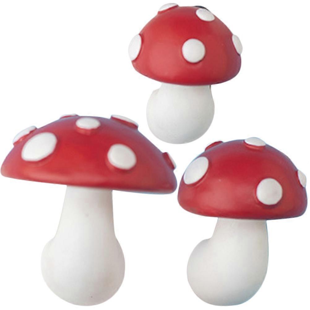 3Pcs Mushroom Refrigerator Magnet Set for Kitchen and Office Decor