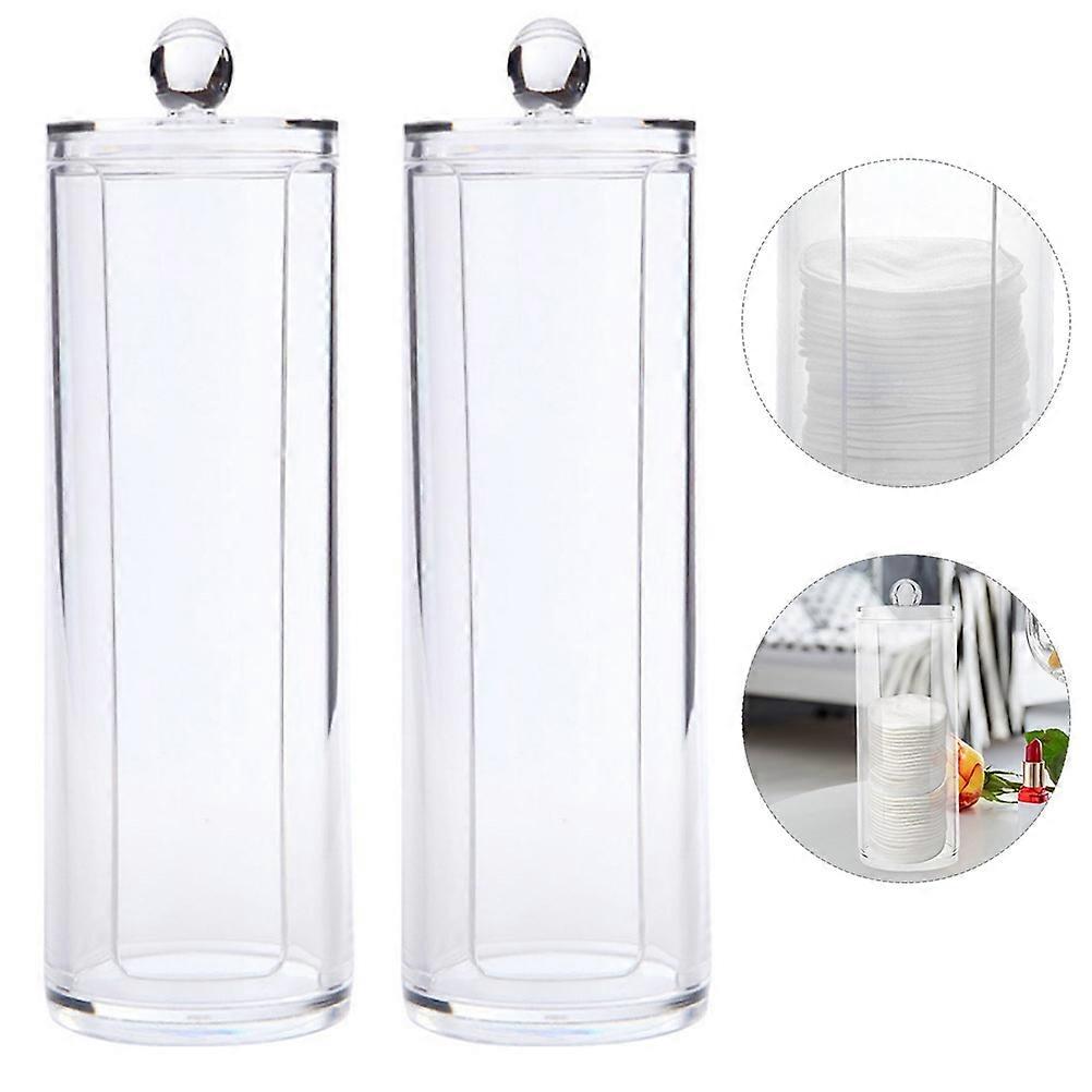 Here's a refined product description for your **2pcs Transparent Cotton Pad Storage Box with Airtight Lid**:
**2 Pack Transparent Cotton Pad