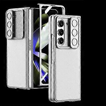 Capa Z Fold 5 com Tampa Deslizante para Câmera, Protetor de Tela Embutido Capa de Telefone à Prova de Choque para Samsung Galaxy Z Fold 5