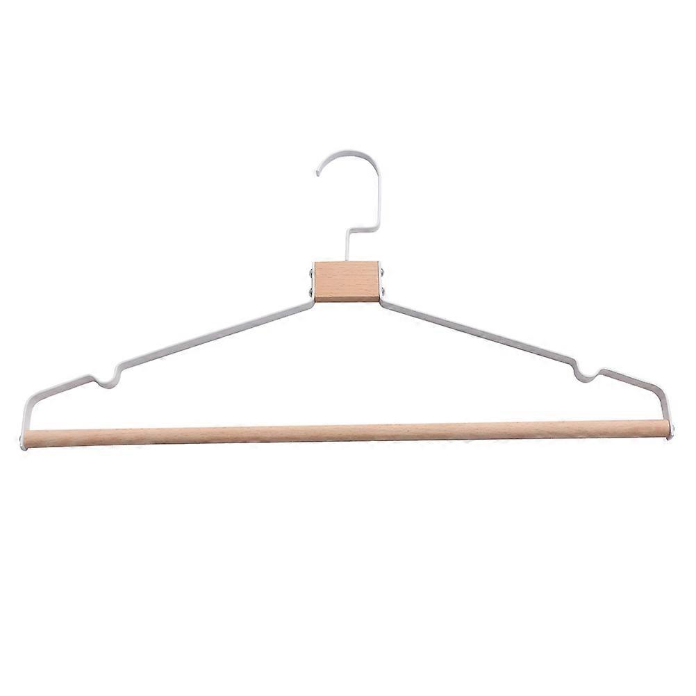 Holz Kleiderbügel für Männer Eleganter Kleiderbügel mit 360 Grad drehbarer Funktion Buchenholz und Metall Kombination 17,3×0,8×9,1 Zoll 1Pack