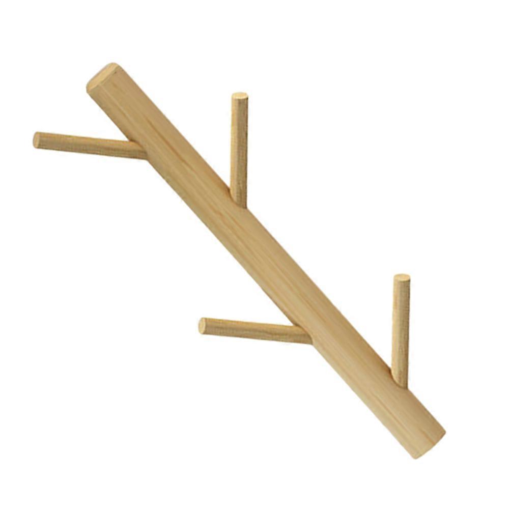 Jacket Hooks Coat Racks Wall Mounted For Bathroom Wood Color Space Saving Storage 1Pack