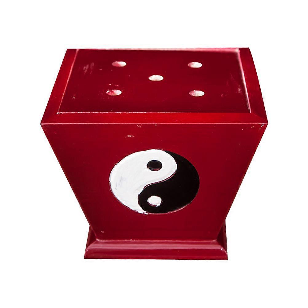Decorative Flagpole Holder Synthetic Material Red Small Size Light Weight 1Pc