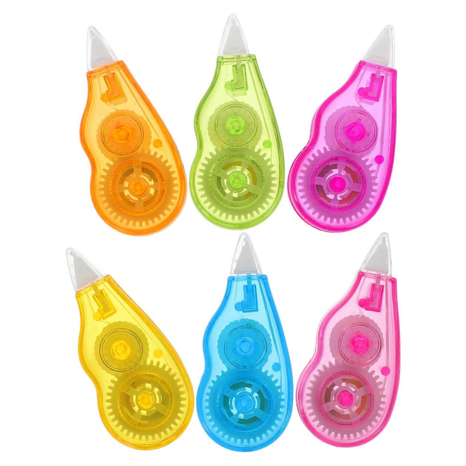 6 x Correction Tape Portable White Out Tape Study Tape Portable Corrected Tape Eraser for Household Whiteout Tape Correction Tape Paper Ref: 3834
