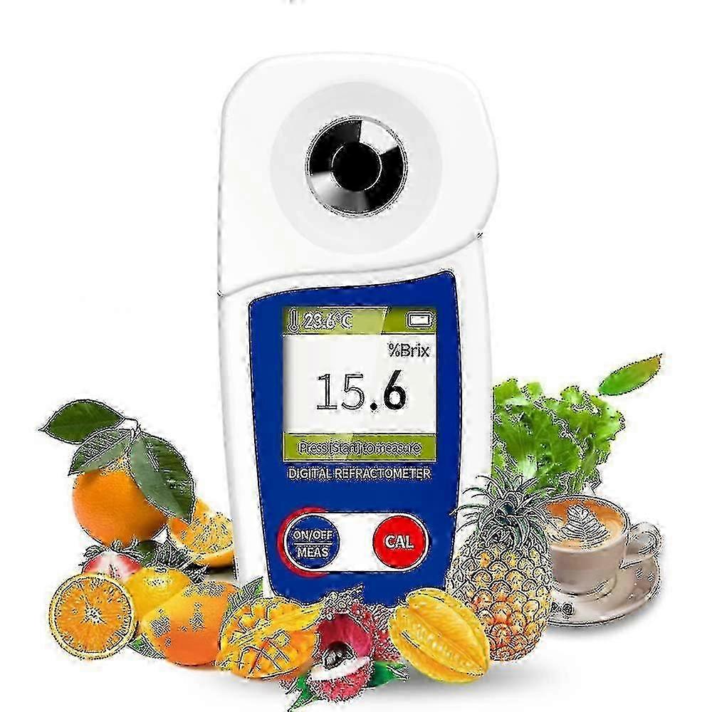 Digital Brix Refractometer with Automatic Temperature Compensation - Precision Brix Measurement Tool for Accurate Sugar Content Analysis