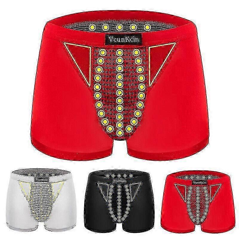 2pcs Magneticeft טיפול בשדה אנרגיה גברים מכנסיים תחתונים מגנטיים זכר בוקסר