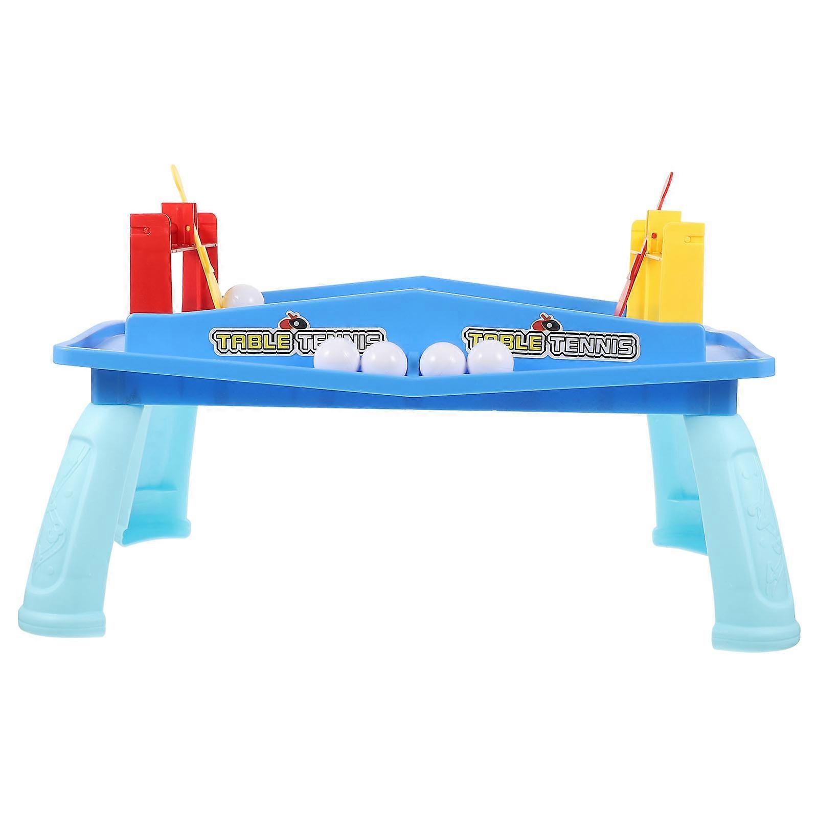 Blue Durable Plastic Table Tennis Game Set for Playing Great Family Entertainment Toy 1 Set