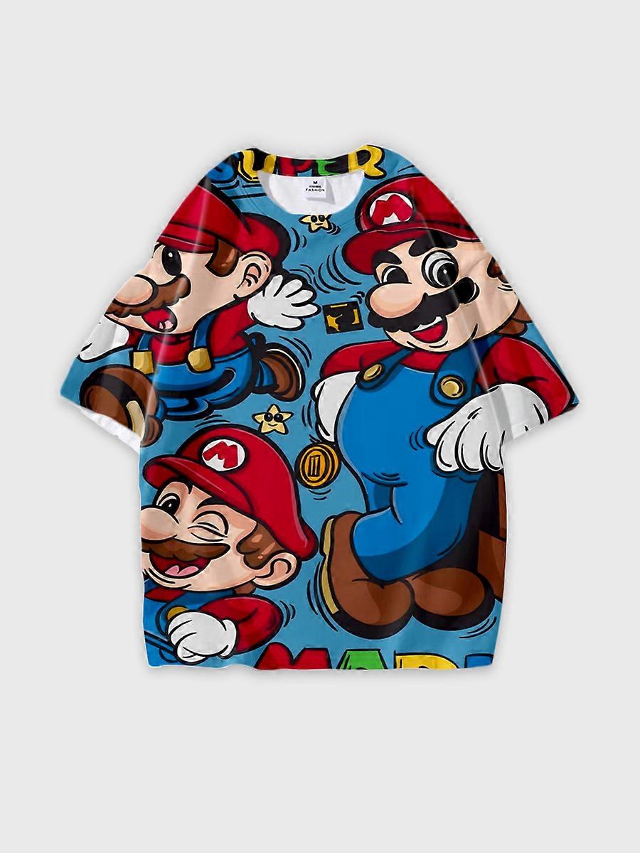 T-Shirt Round Neck Loose Fit Short Sleeve Pattern D3428