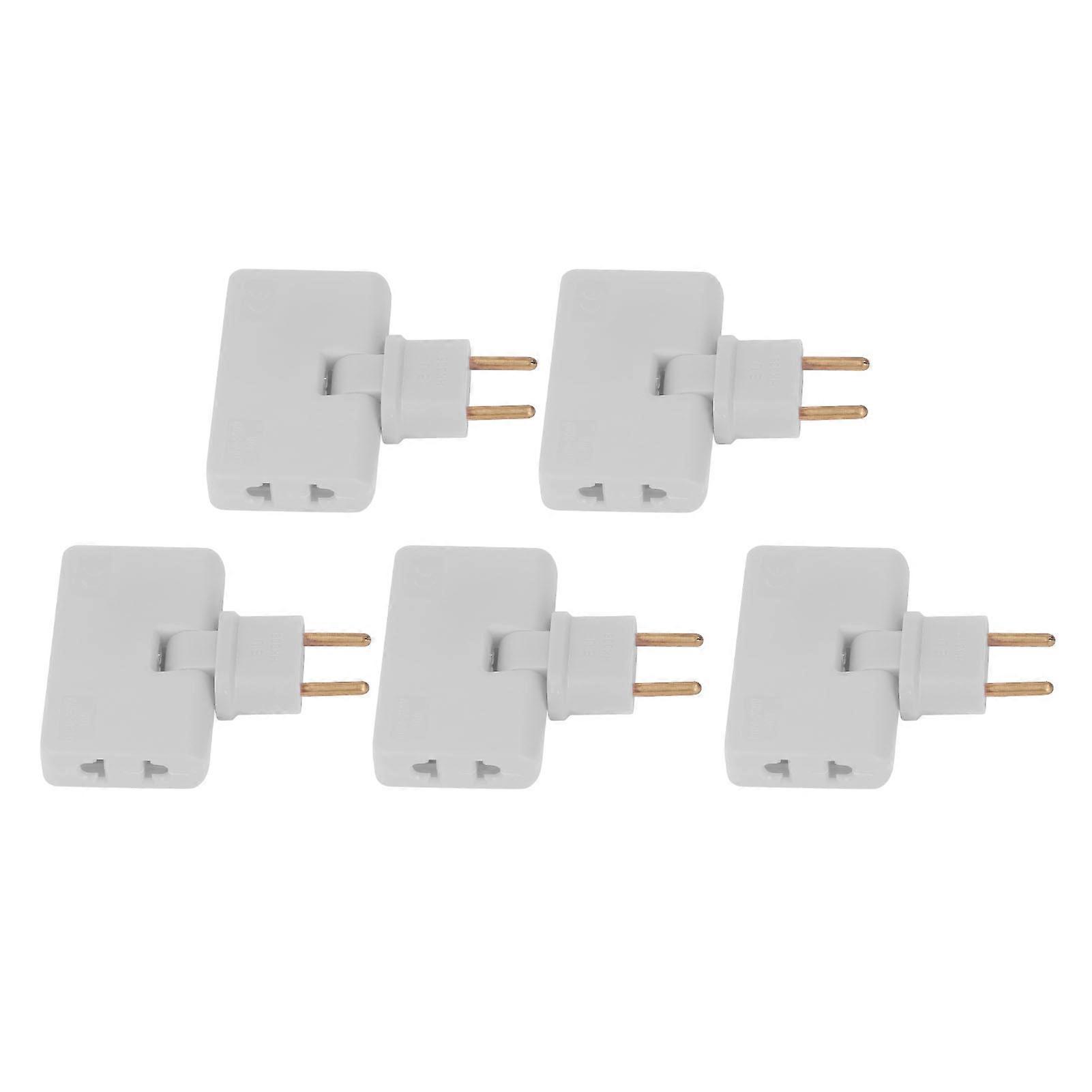 5Pcs  Socket Converter Cordless 180 Degree Extension 1 to 3  Adapter