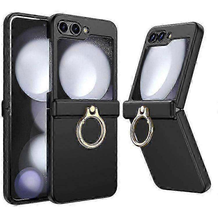 Durable Anti-Drop Hard PC Phone Case with Hinge Protection & Kickstand for Samsung Galaxy Z Flip5 5G