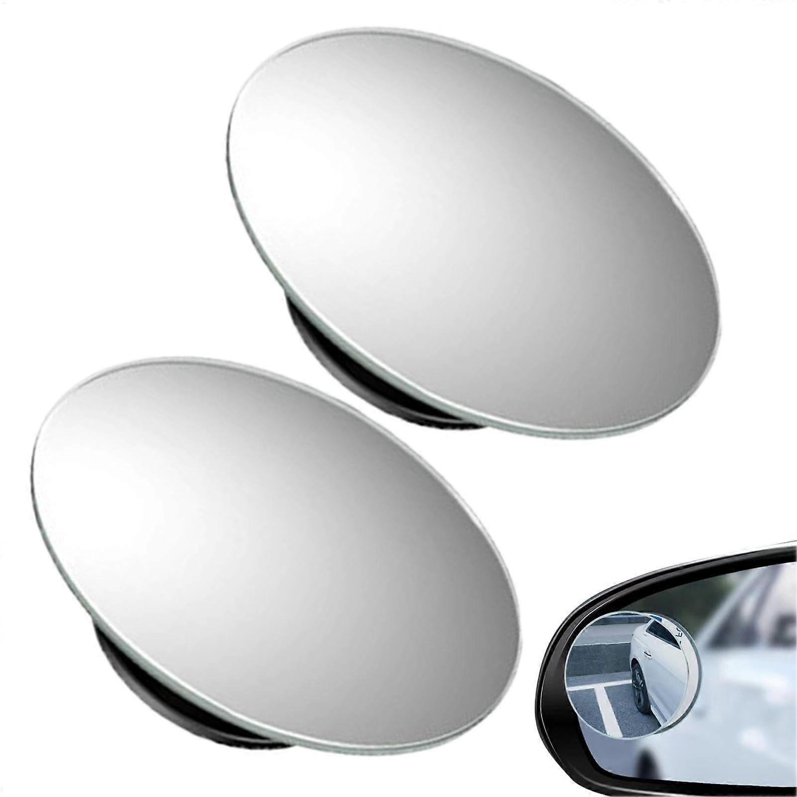 Car Side Mirror Blind Spot Mirrors  Pack of 2 Adjustable WideAngle Convex Mirrors for Enhanced Rear View and Safe Lane Changes