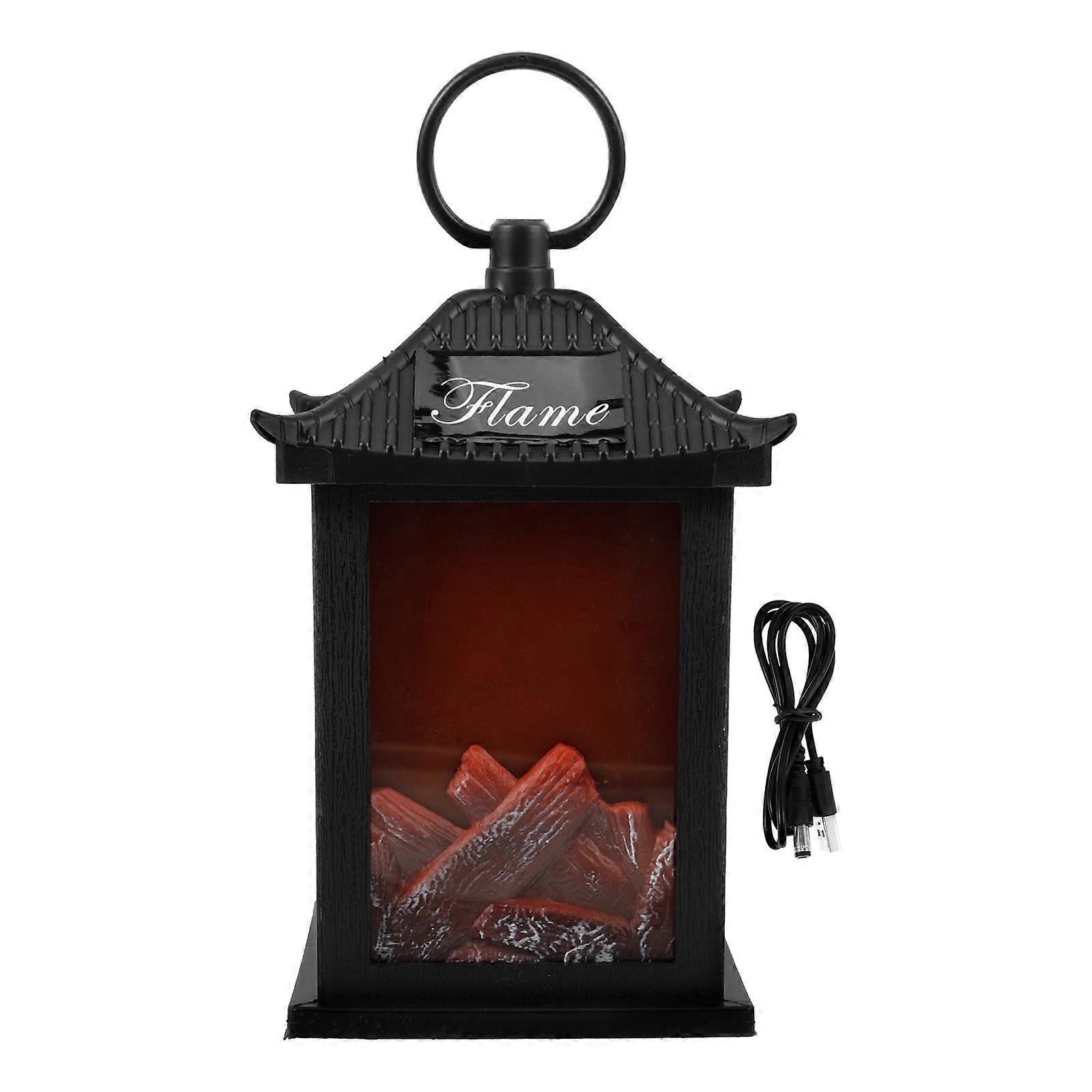 LED Lantern Decoration Flameless Hanging Lamp for Indoor Use Plastic Multi Color 6.3x8.3 Inches