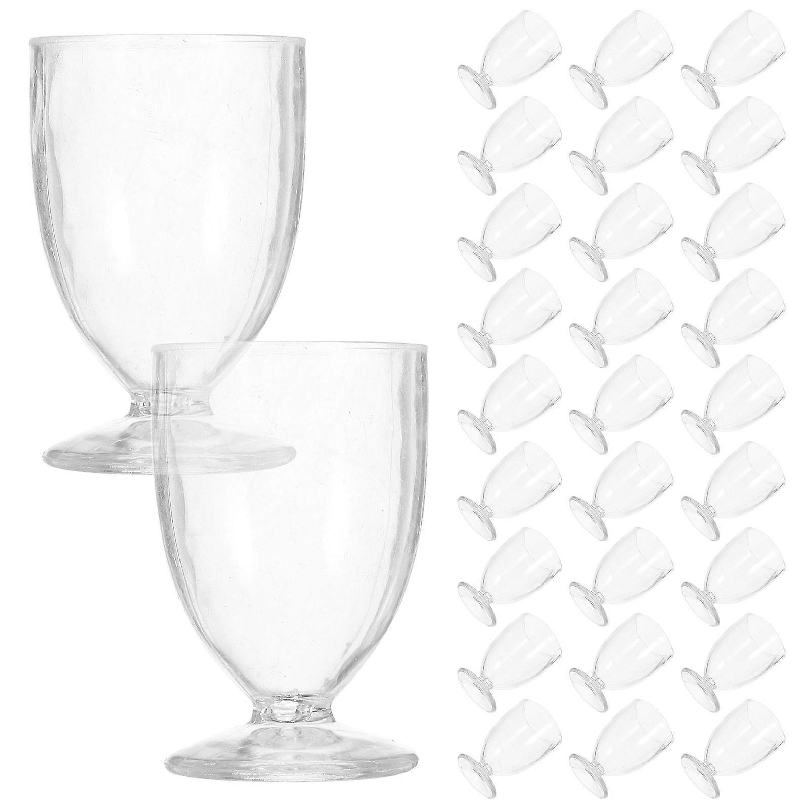 Clear Mini Cup Models Designed For Dollhouse Decor Suitable For Various Occasions Like Barbecues And Picnics With 50Pcs