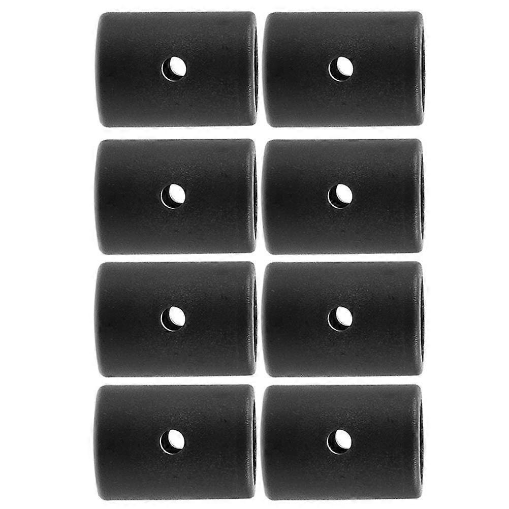 Foosball Table Parts with Durable PVC Stopper Rings for Home Black Smooth Gameplay Compact Design 8pcs