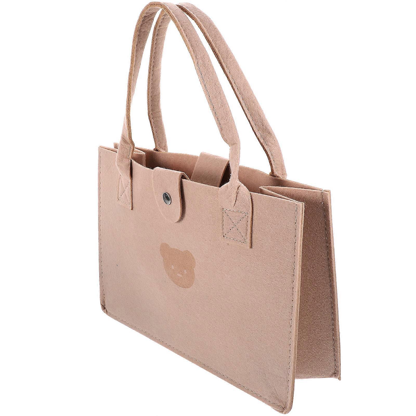 Simple Design Large Tote Handbag For Women Perfect For Grocery And Picnic With Load-bearing Function 1Pack