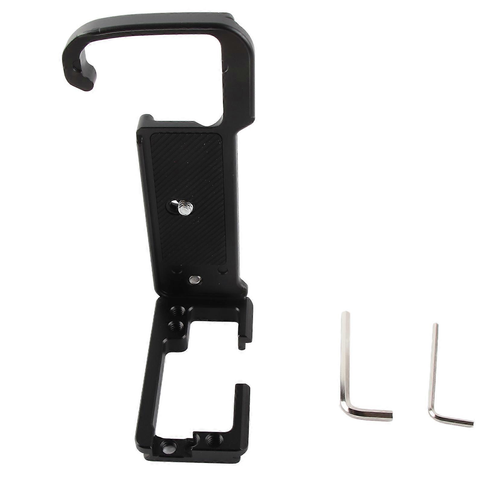 Camera L Bracket Tripod Vertical Release Plate Mounting Plate with 1/4 Inch and 3/8 Inch Screw Hole for A7RV