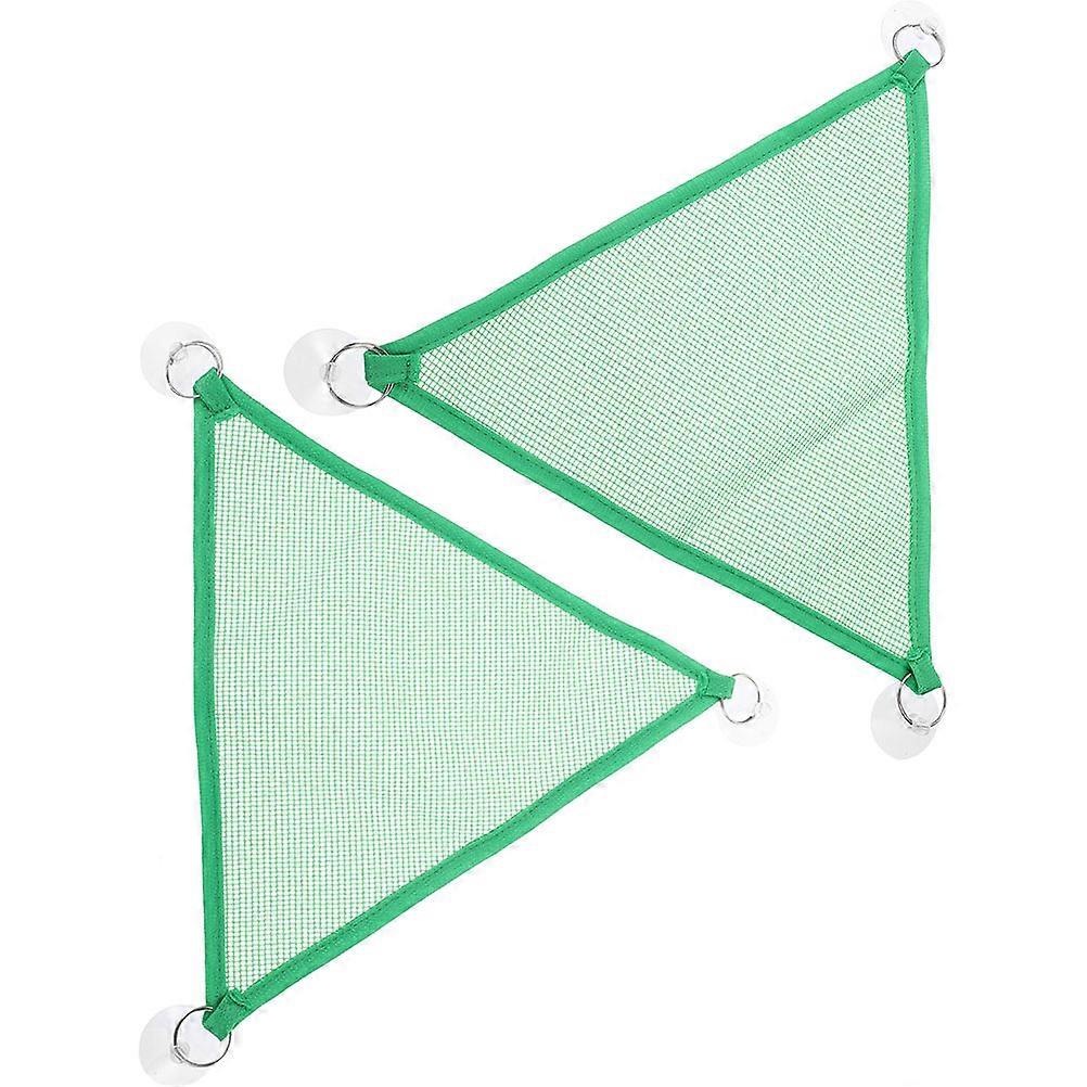 Wear-Resistant Pets Hammock Reptile Mesh Hammock Snakes Daily Life Green 48.00X33.00X33.00cm Durable 2Pcs