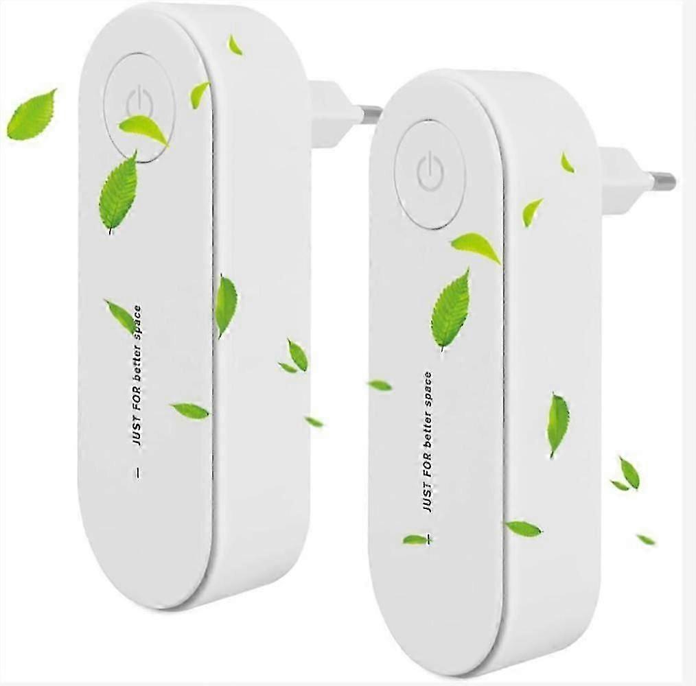 Plug In Air Purifier 2 Packs Mini Air Purifiers Quiet Operation Air Purifier for Pet Allergens Smoking Room Apartment Bedroom Kitchen Toilet