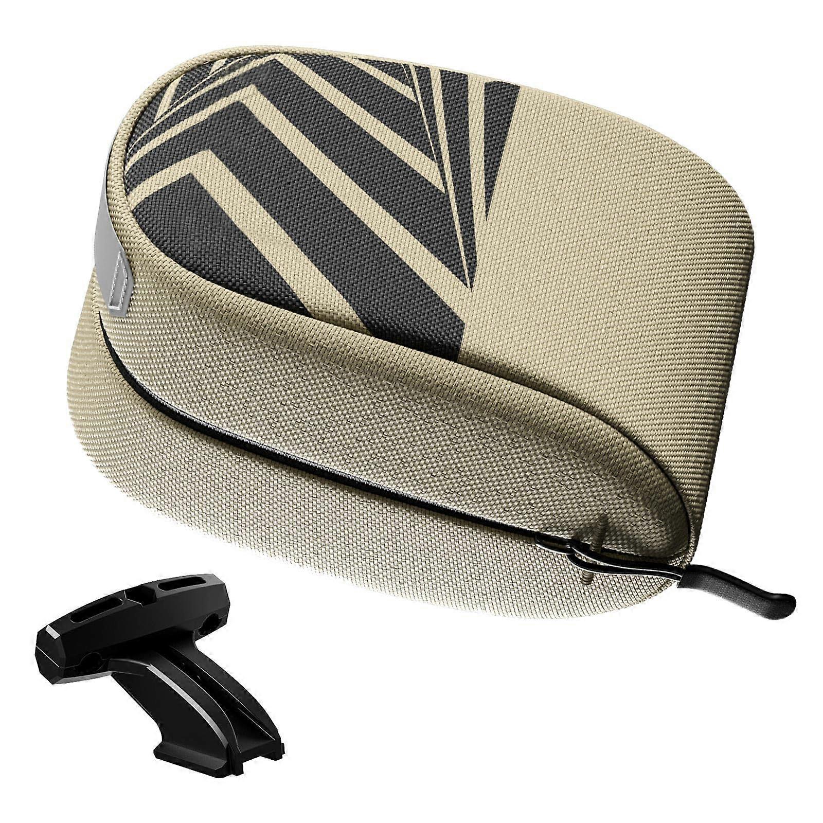 0.3L / 0.5L Waterproof Bicycle Saddle Bags with Reflectors for Rear Rack, Large Desert Color, Compatible with Various Bikes