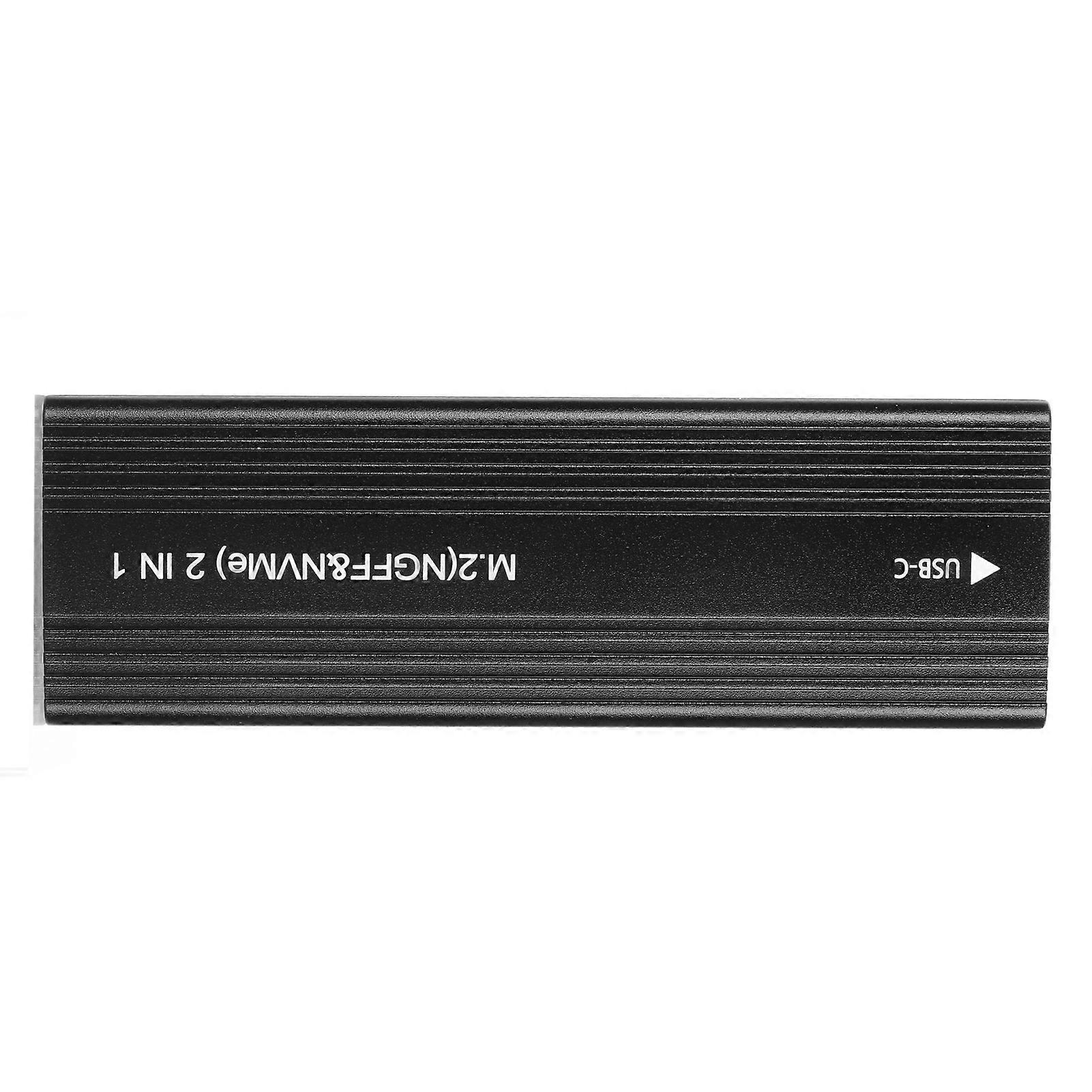 NVMe SATA SSD Enclosure Dual Protocol 10Gbps Aluminium Alloy Type C SSD Enclosure for M.2 NGFF 2230 2242 2260 2280 