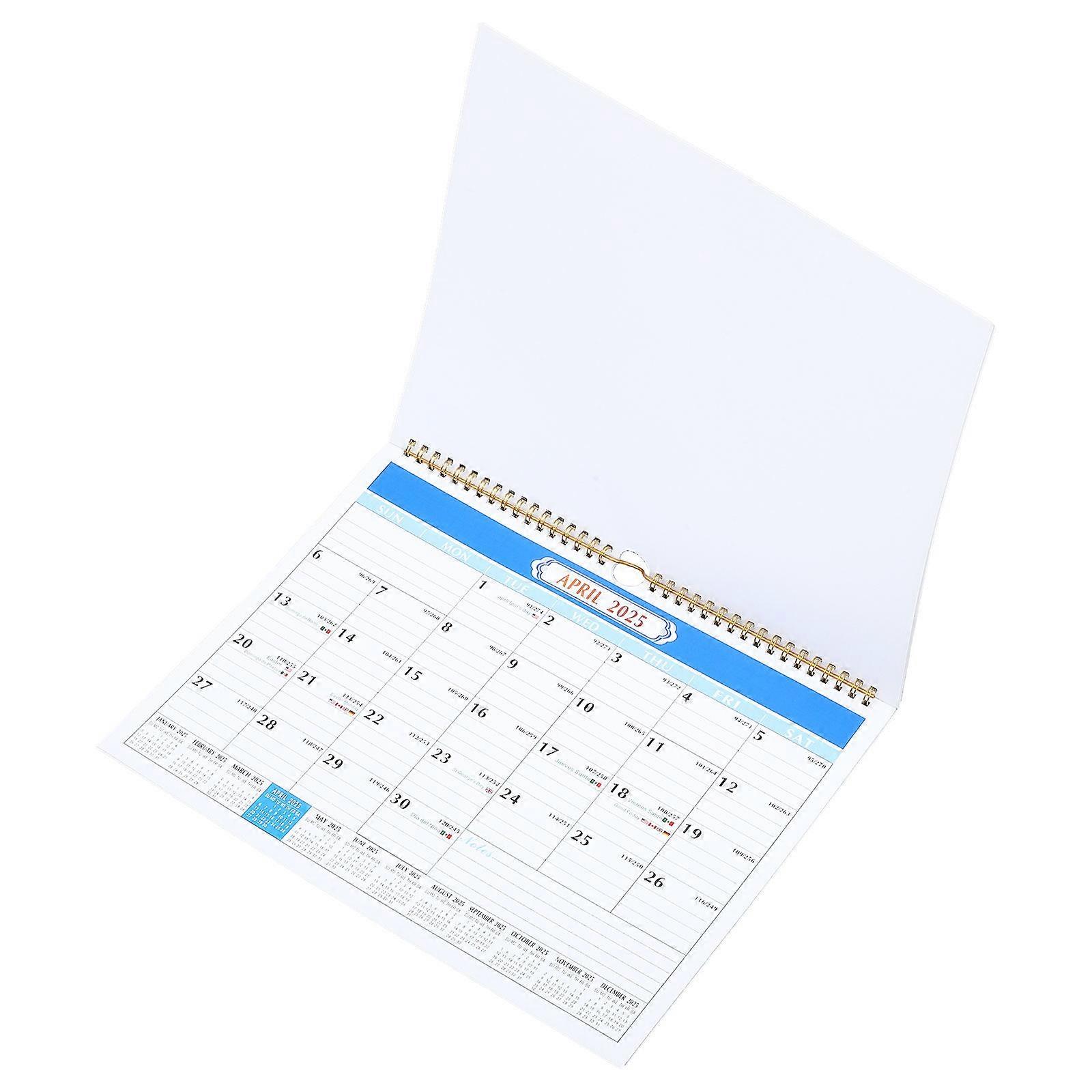 Wall Calendar Large Monthly Planner Rectangular Simple Design Home Use 1Pcs