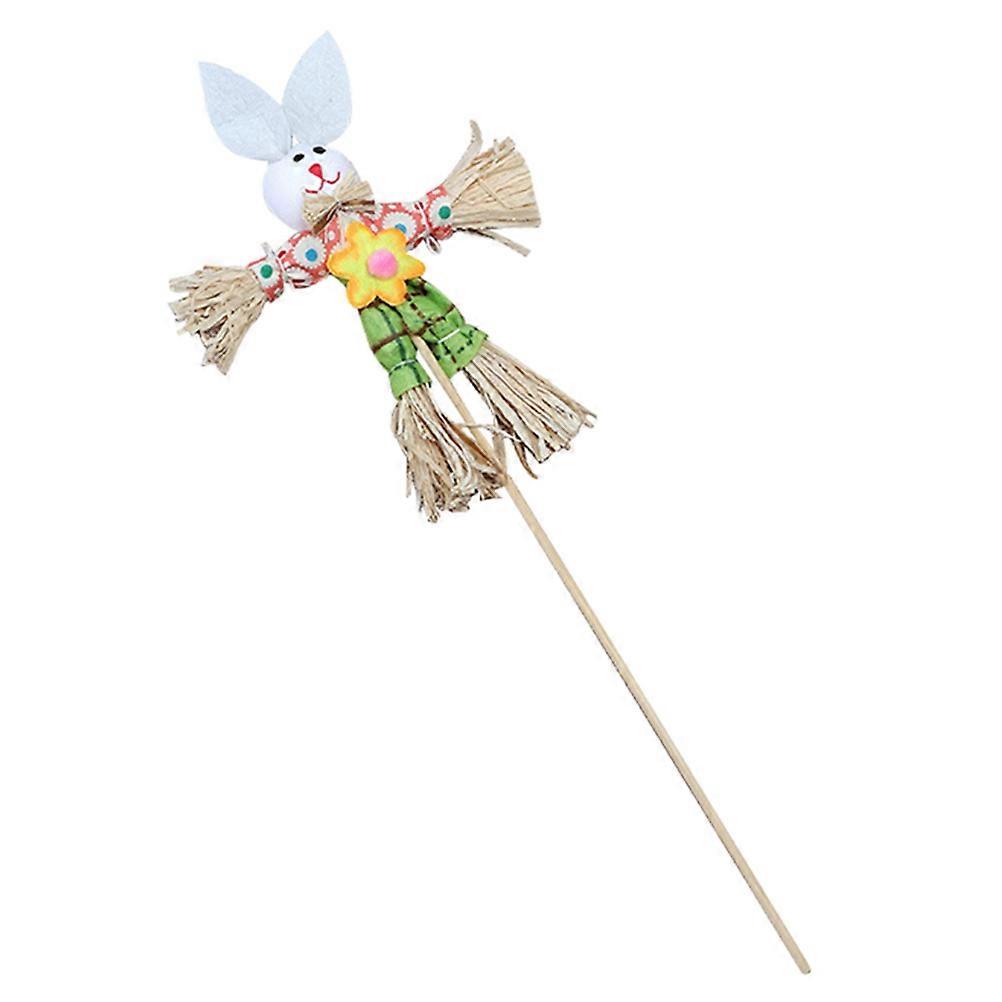 Easter Scarecrow Decorations, Featuring a Cute Rabbit with Big Ears for Kids' Fun