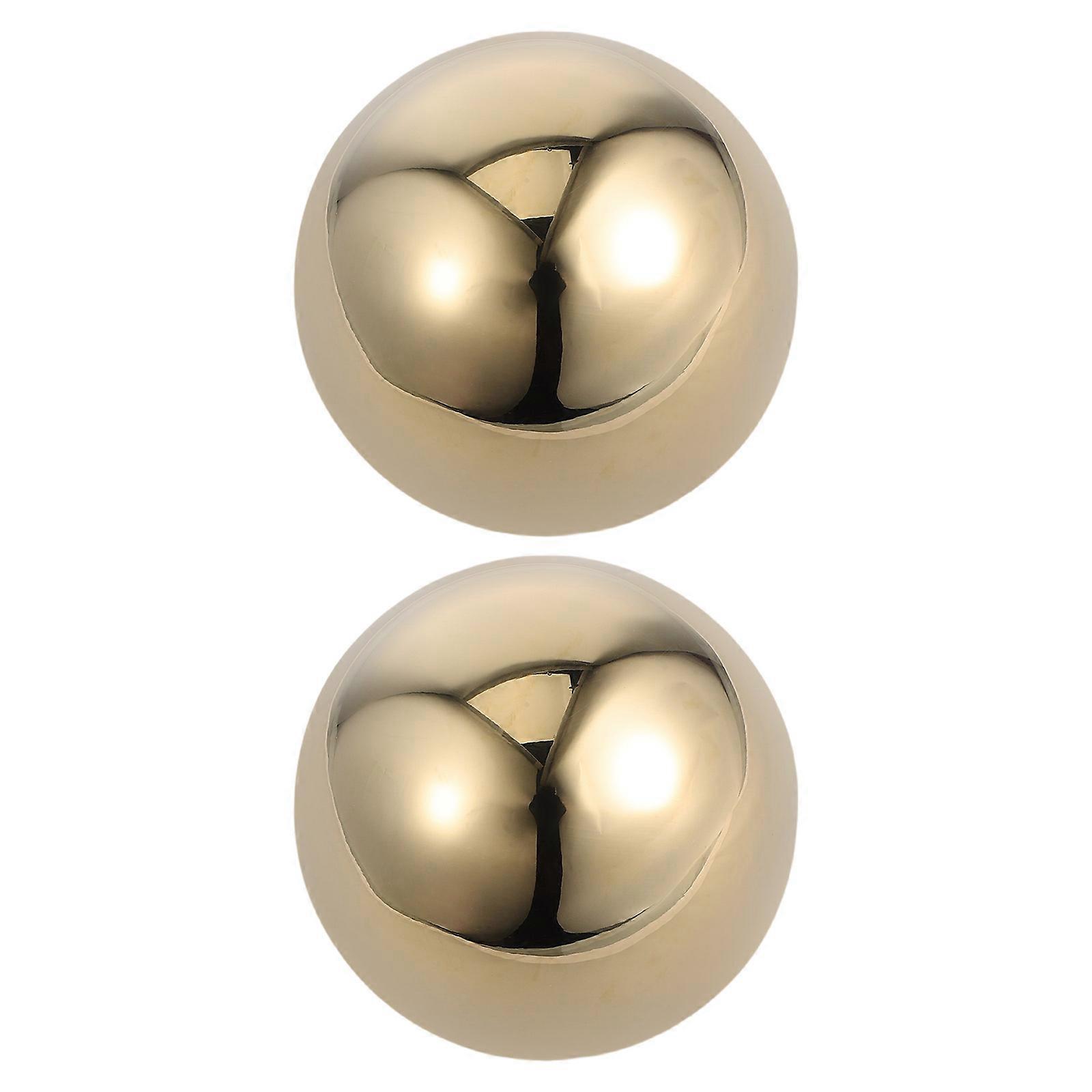 Reusable Ice Cubes Round Stainless Steel Whiskey Balls For Chilling Drinks During Cocktail Parties 2Pcs
