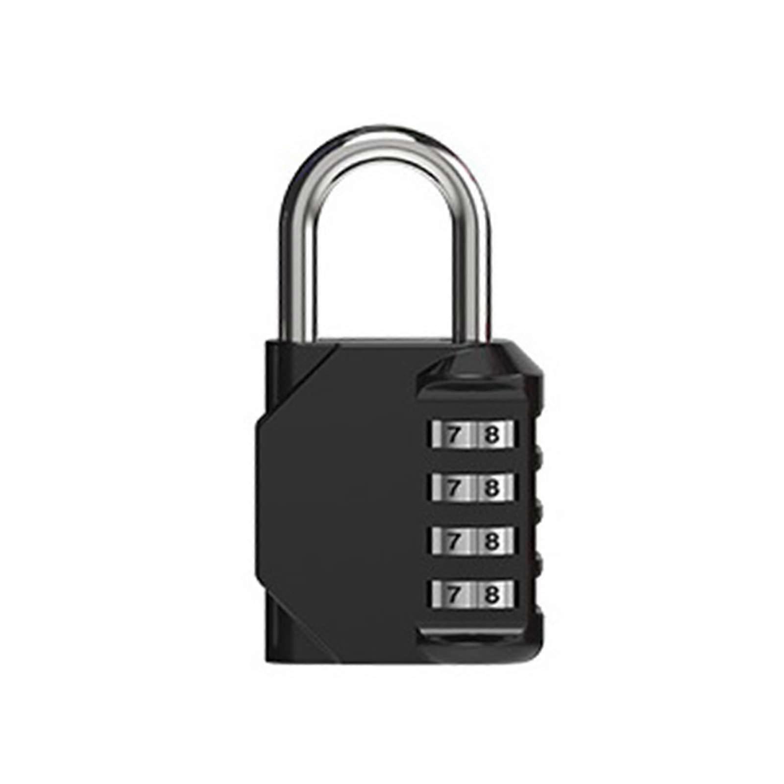 Combination Padlocks, 4-Digit Locker Locks for Gym and School Lockers, Durable Weatherproof Outdoor Code Locks