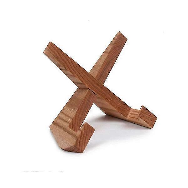 Cookbook Stand, Handmade Wooden Cookbook Holder, Recipe Book Holder for Display Stand, Farmhouse Bo Wood Color