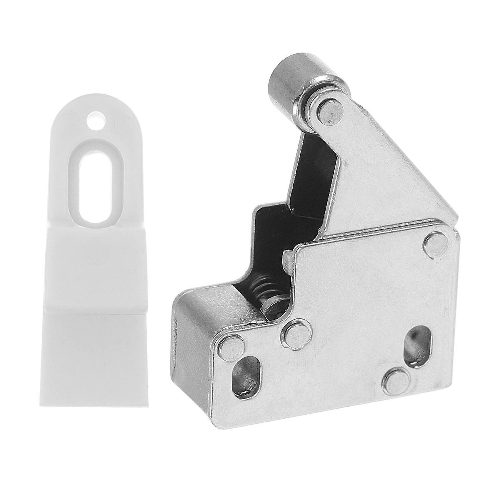 Stainless Steel Push to Open Cabinet Door Catches for Closet Use with SelfRebounding Ball Catch Lock Silver