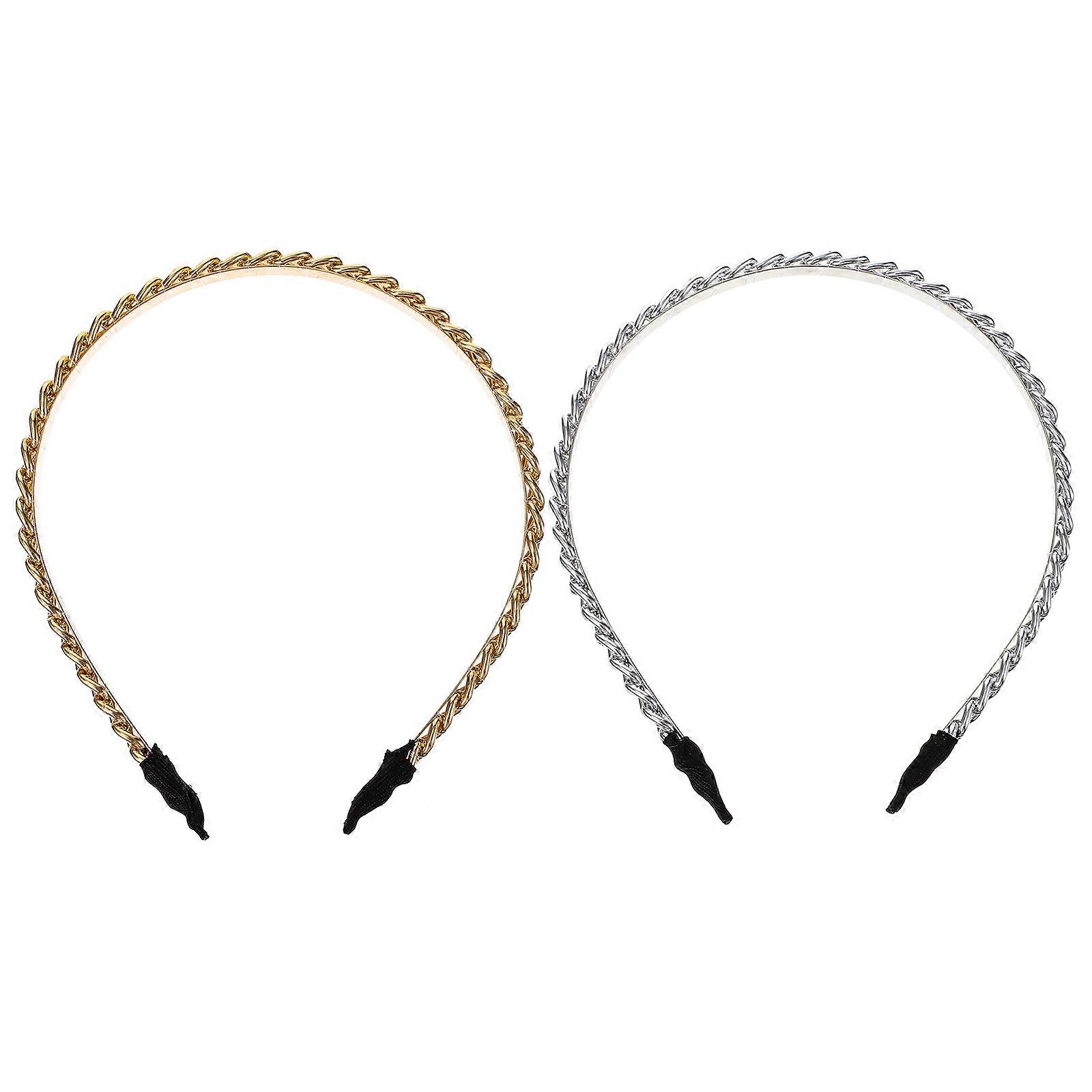 Metallic Fancy Headband, Ideal for Special Events and Stylish Looks, Robust Build