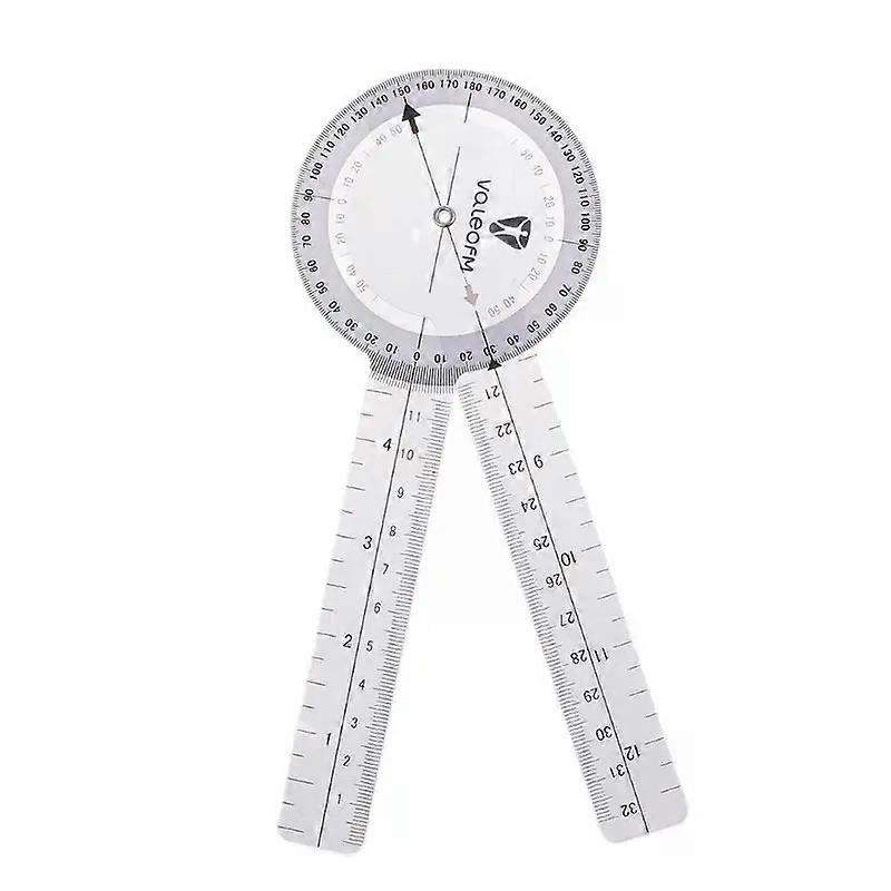 8" Common Ruler Calibrated Goniometer Round Measuring Tape 360 Degree Measuring Tool