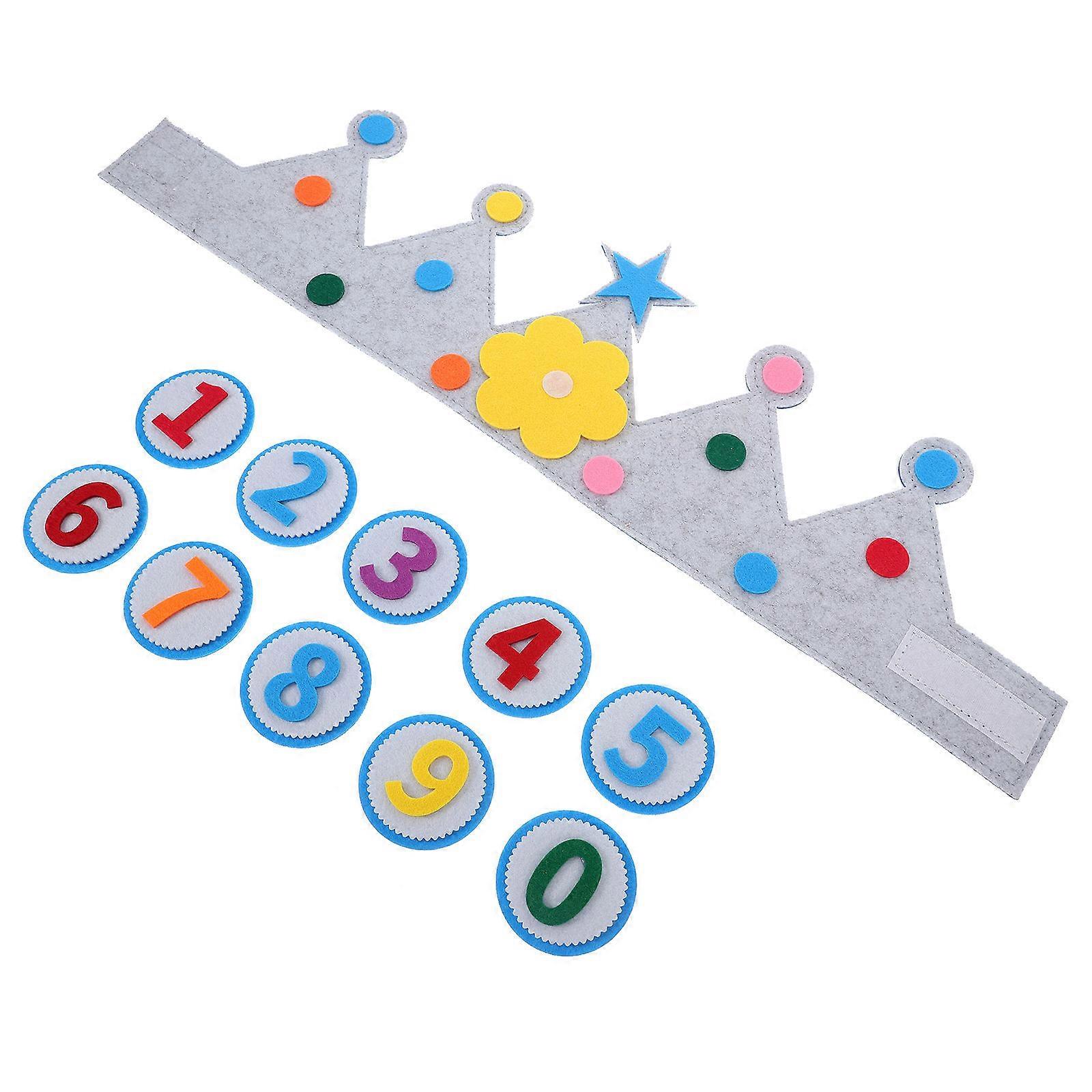 Birthday Hats For Children With Interchangeable Age Numbers 55.20X15.20X0.50cm Unique Design For Photo Sessions 1 Set