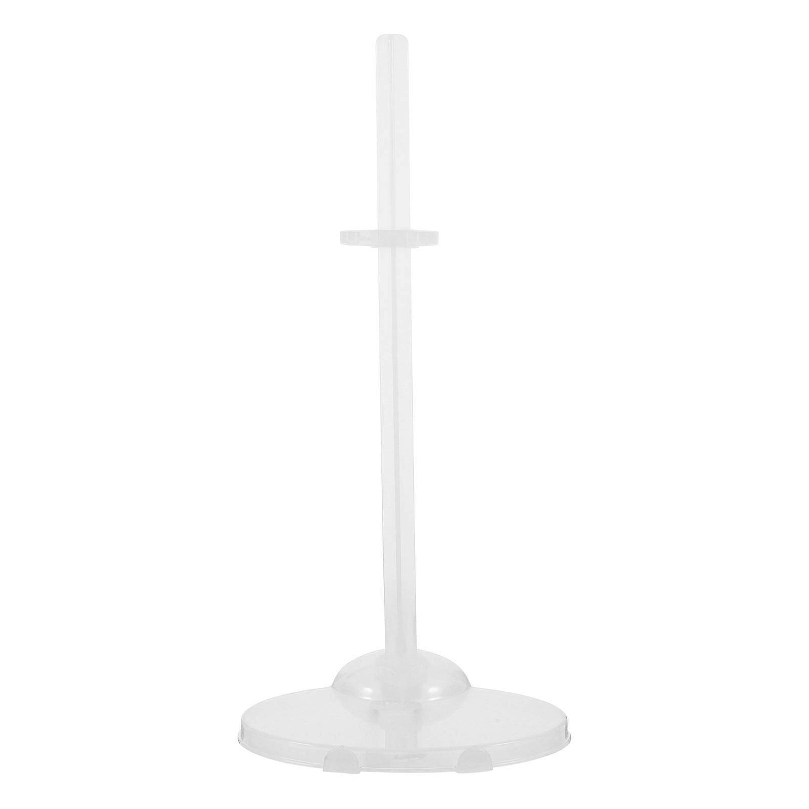 Doll Stand Display Organizer For Dolls Kids Room Transparent 12Set Support