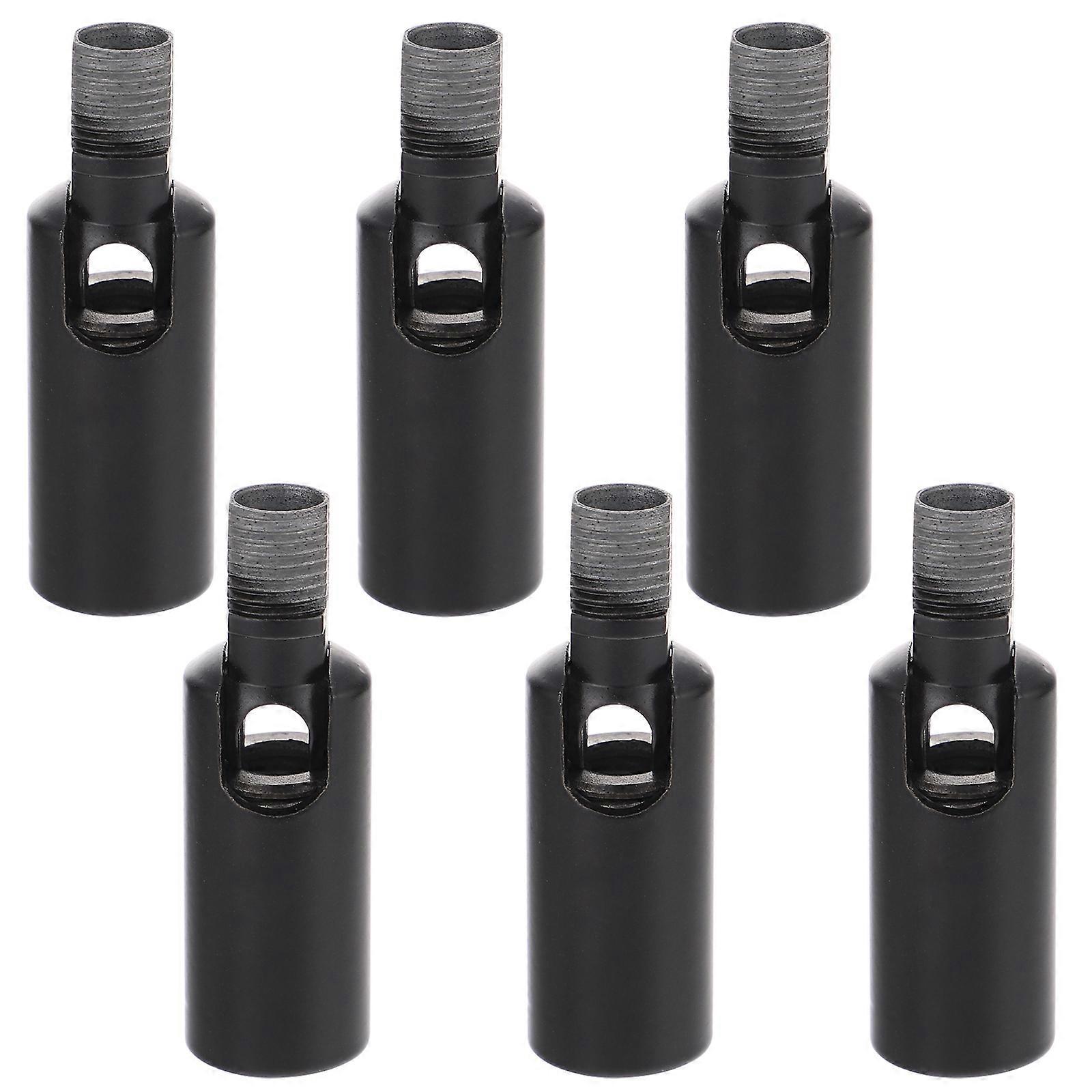 6pcs Ceiling Lamp Adapters Connectors for DIY Decorative Lighting – Compact Design with Threaded Fixation for Easy Installation