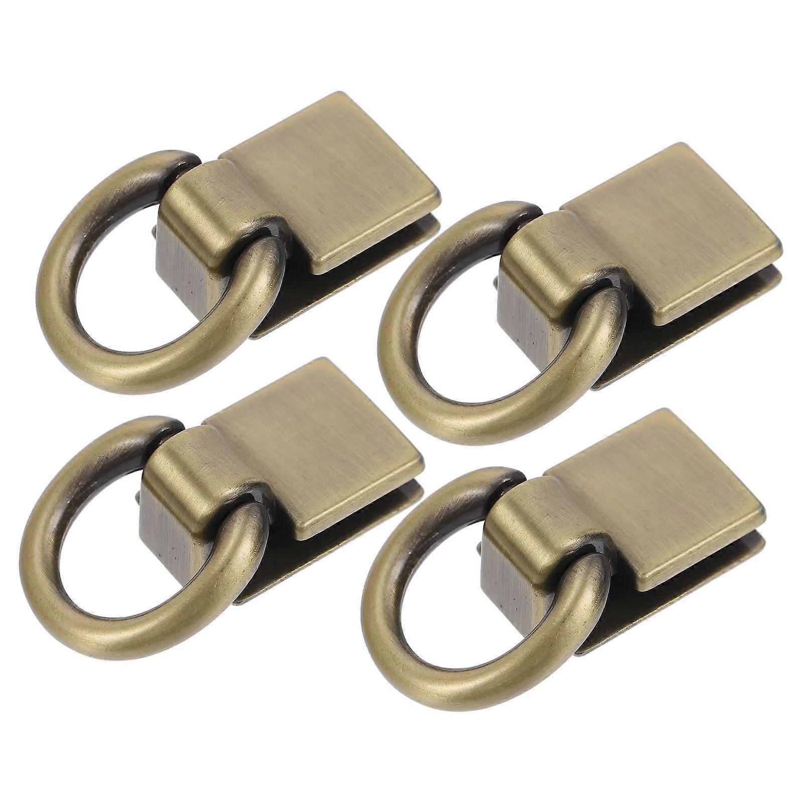 Elegant Sturdy Bag Buckles For DIY Projects Suitable For Women Easy Installation 4Pcs Coffee