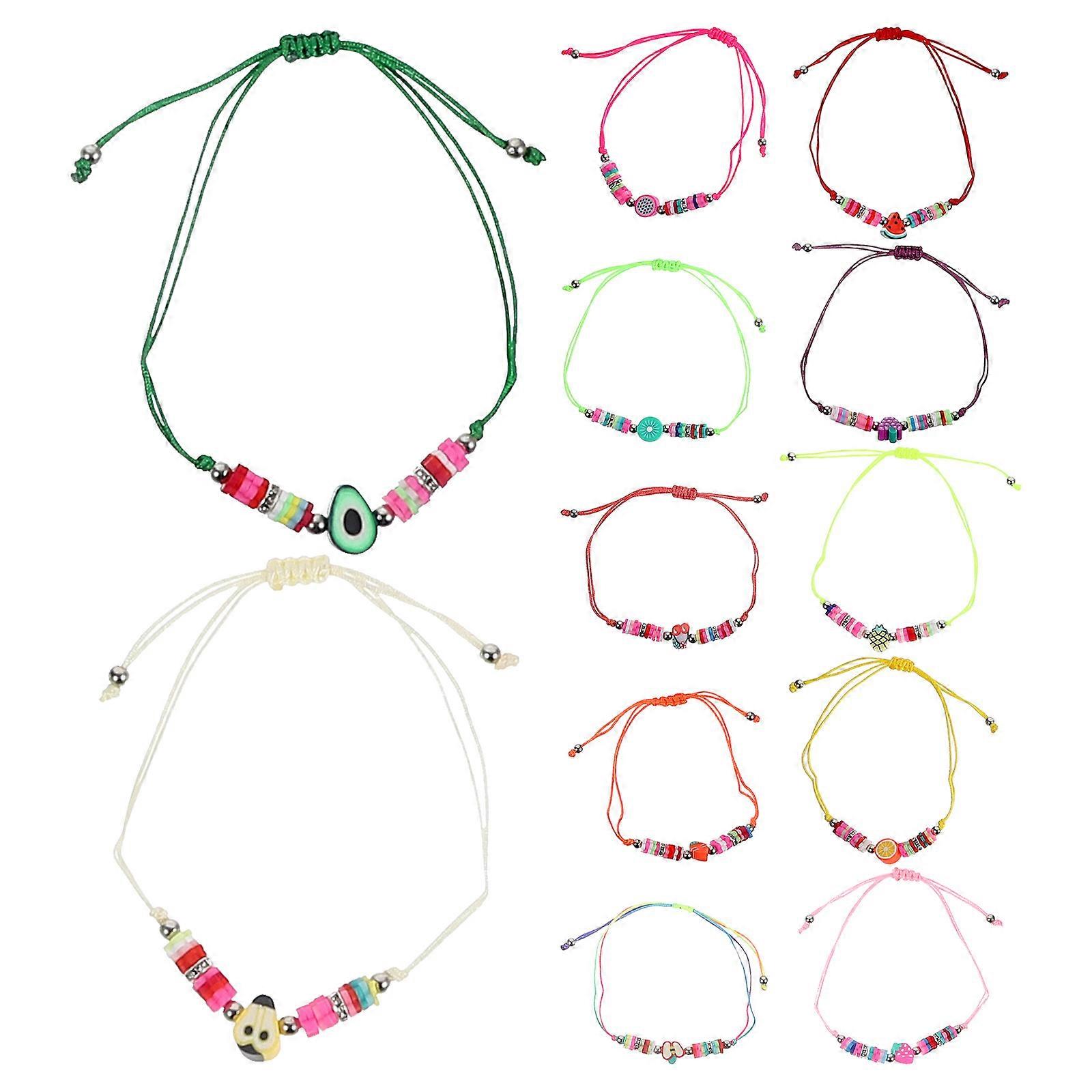 12pcs Colorful Polymer Stackable Bohemian Jewelry for Women – Lightweight & Versatile for Daily Wear and Special Occasions