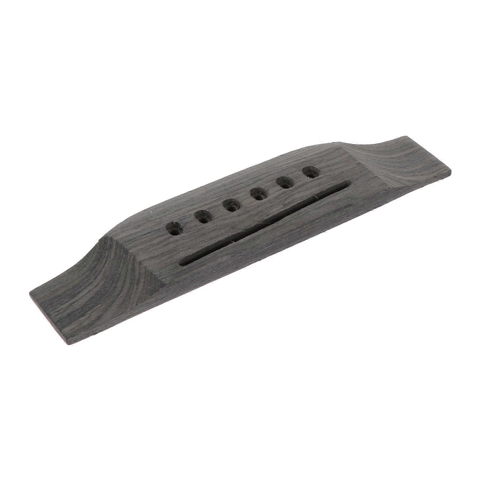 Practical Black Synthetic Guitar Bridge for Easy Replacement and Crisp Sound on 41 Inch Guitars