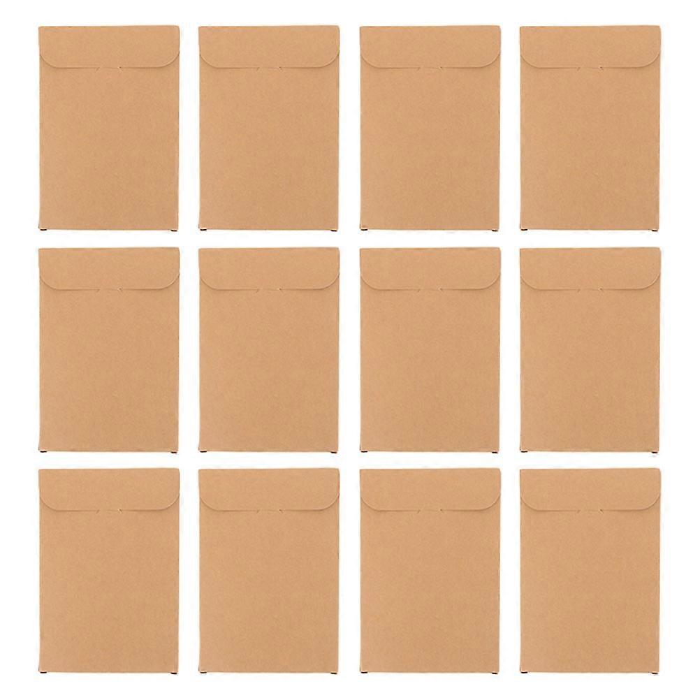 MLINS 12Pcs Kraft Paper Boxes for Postcards Card Packaging Multi Use DIY Craft Boxes