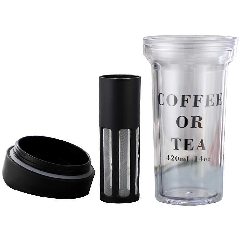 Transparent Bottle Plastic Beverage Container For Men And Women 18.40X9.00X9.00CM Fruit Tea Maker 1Pcs