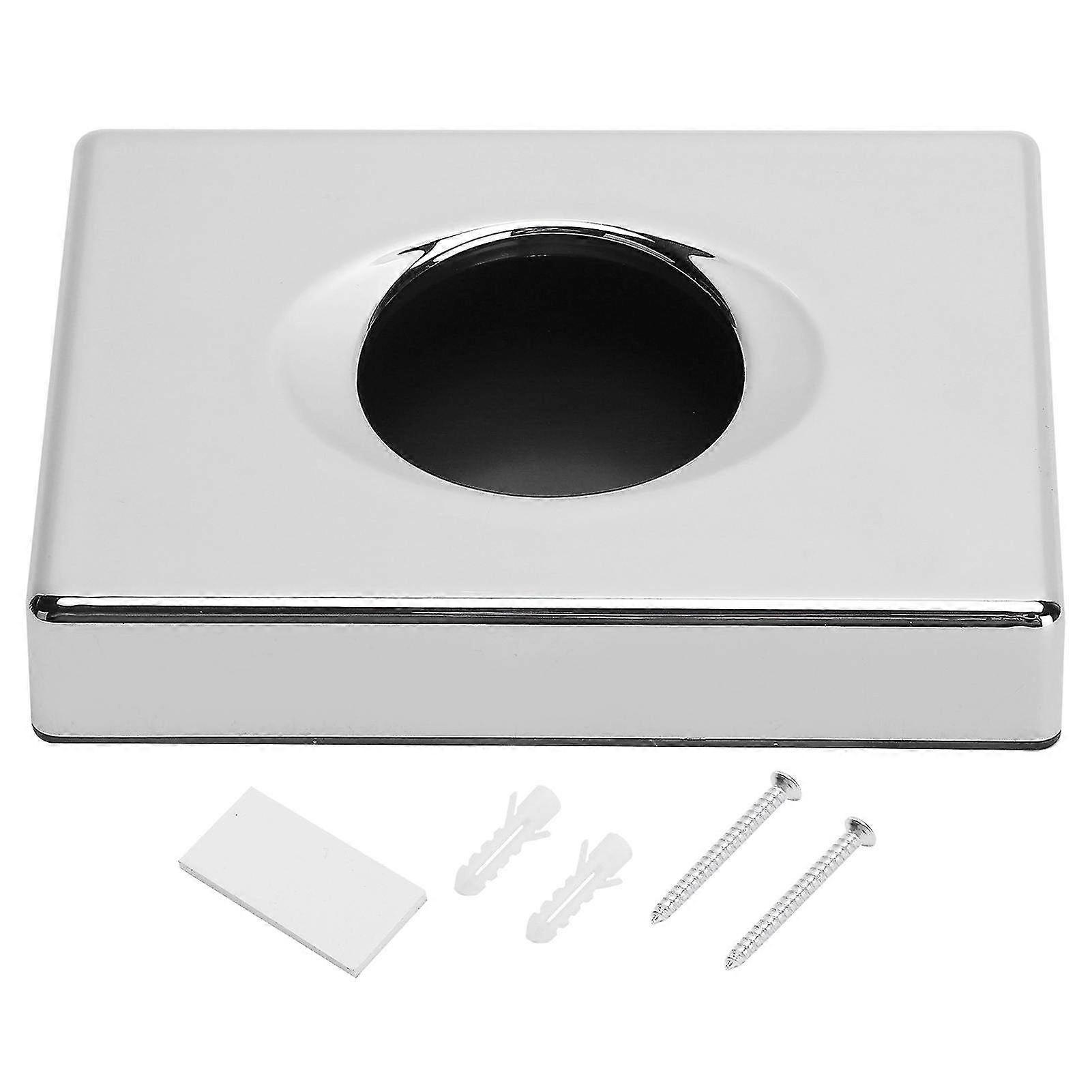 Wall Mounted Rectangular Tissue Box Holder for Bathroom Vanity & Desktop - Stylish Tissue Paper Storage Solution