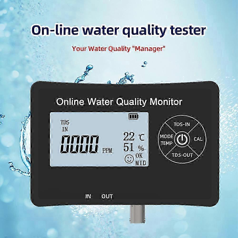 5 in 1 PH Meter for Water One Click Calibration Digital Water Quality Tester EC/TDS/PH/Temperature/Humidity Meter with 1pcs PH and 2pcs TDS Sensor St