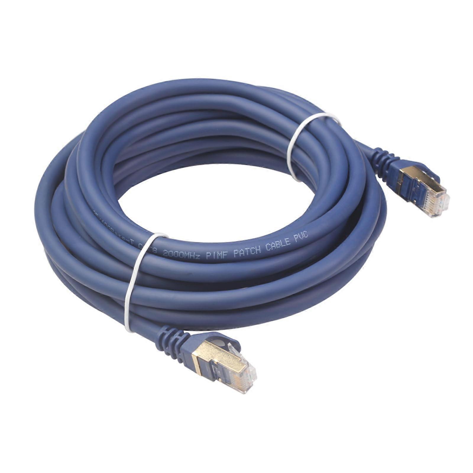 Cat8 Ethernet Cable 20m, 40 Gbps, 2000 MHz, High-Speed Internet Connection for Modems, Routers, PCs