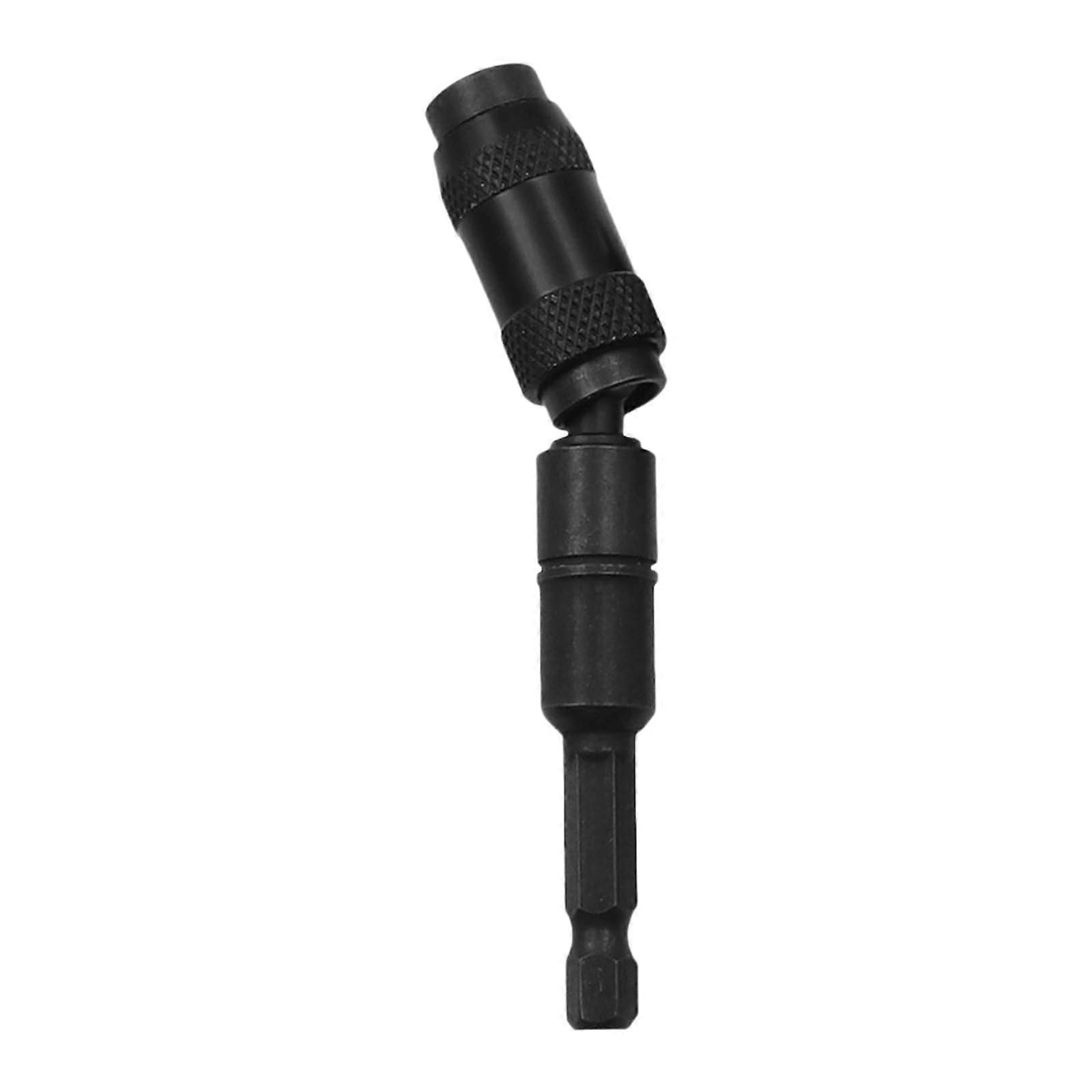 Durability Hexadecimal Shank Bit Holder Rod with Locking Feature for Versatile Power Tool Compatibility Black Finish