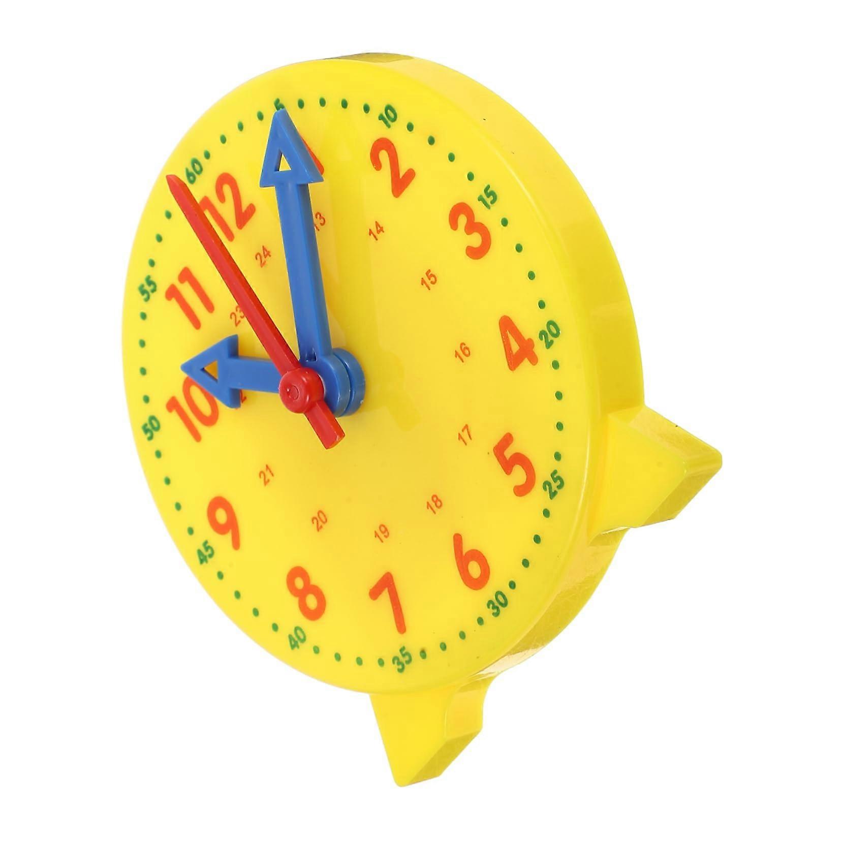 Learning clock from Bunte Frhförderung, clock with movable hands, easytoread numbers, interactive time learning for preschool and kindergarten.