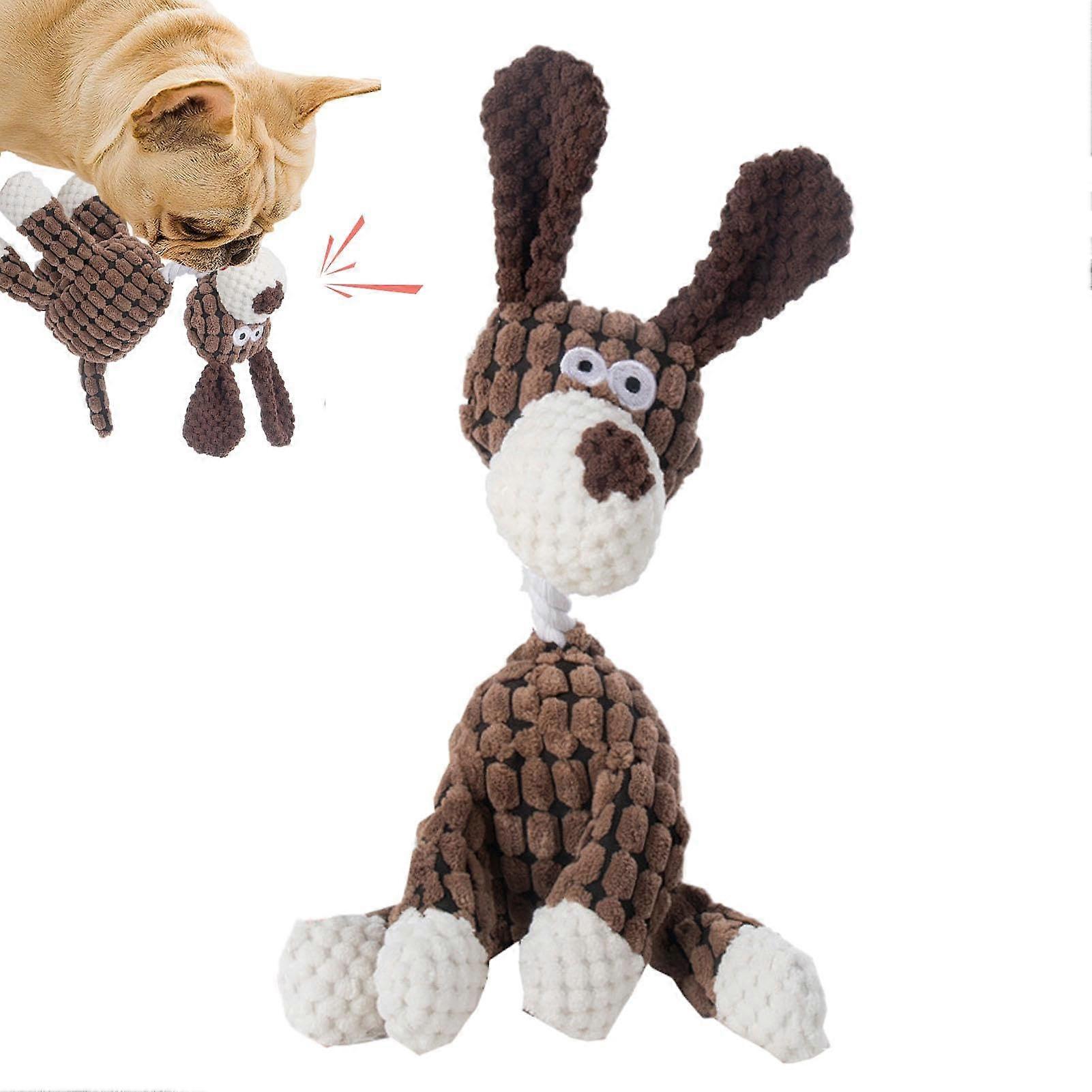 Squeaky Plush Dog Toy For Small And Medium Dogs, Plush Chew Toy With Integrated Squeaky Sounds, Interactive Stuffed Animal Toy