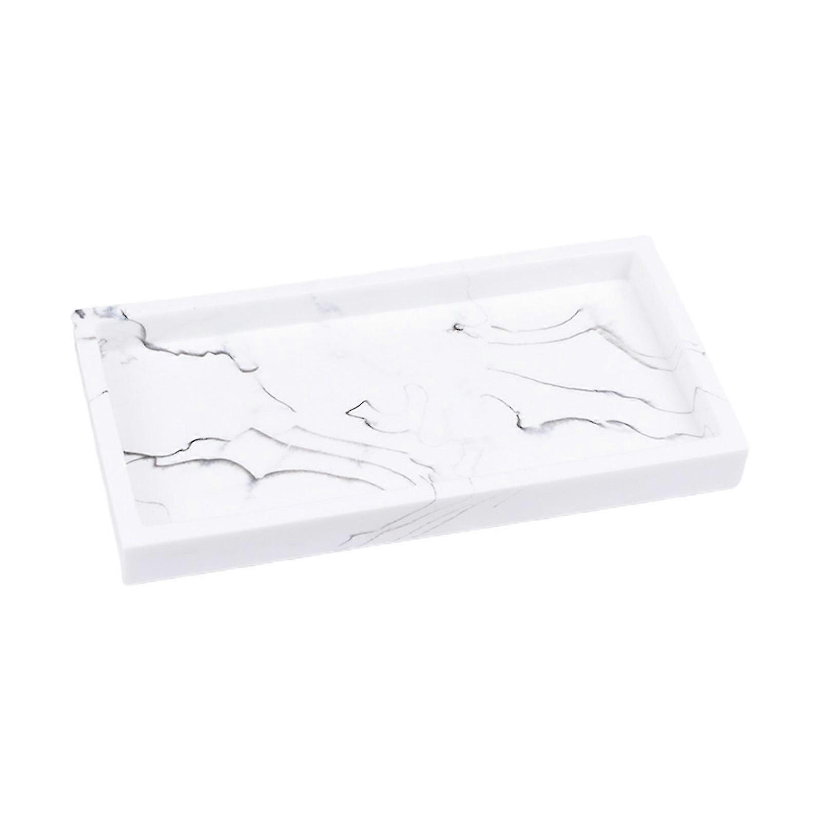 Tabletop Storage Tray Durable Large Capacity Cosmetic Organizer for Case Resin