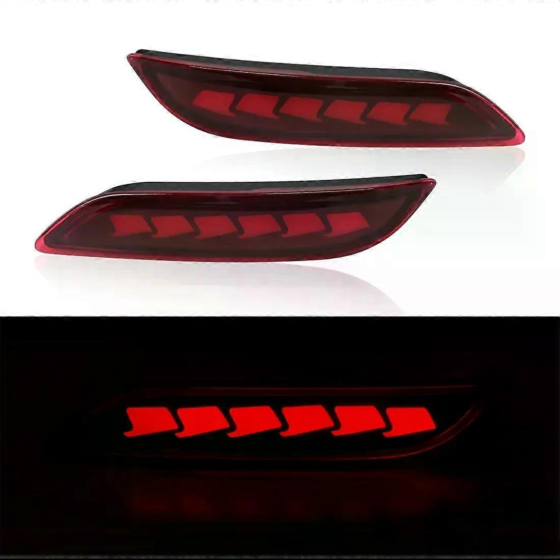 Apply For Toyota Camry 2018 2019 2020 2021 2022 2023 2024 LED Bumper Reflector Lights Dynamic Turn Signal Rear Fog Tail Brake Lamp 12V