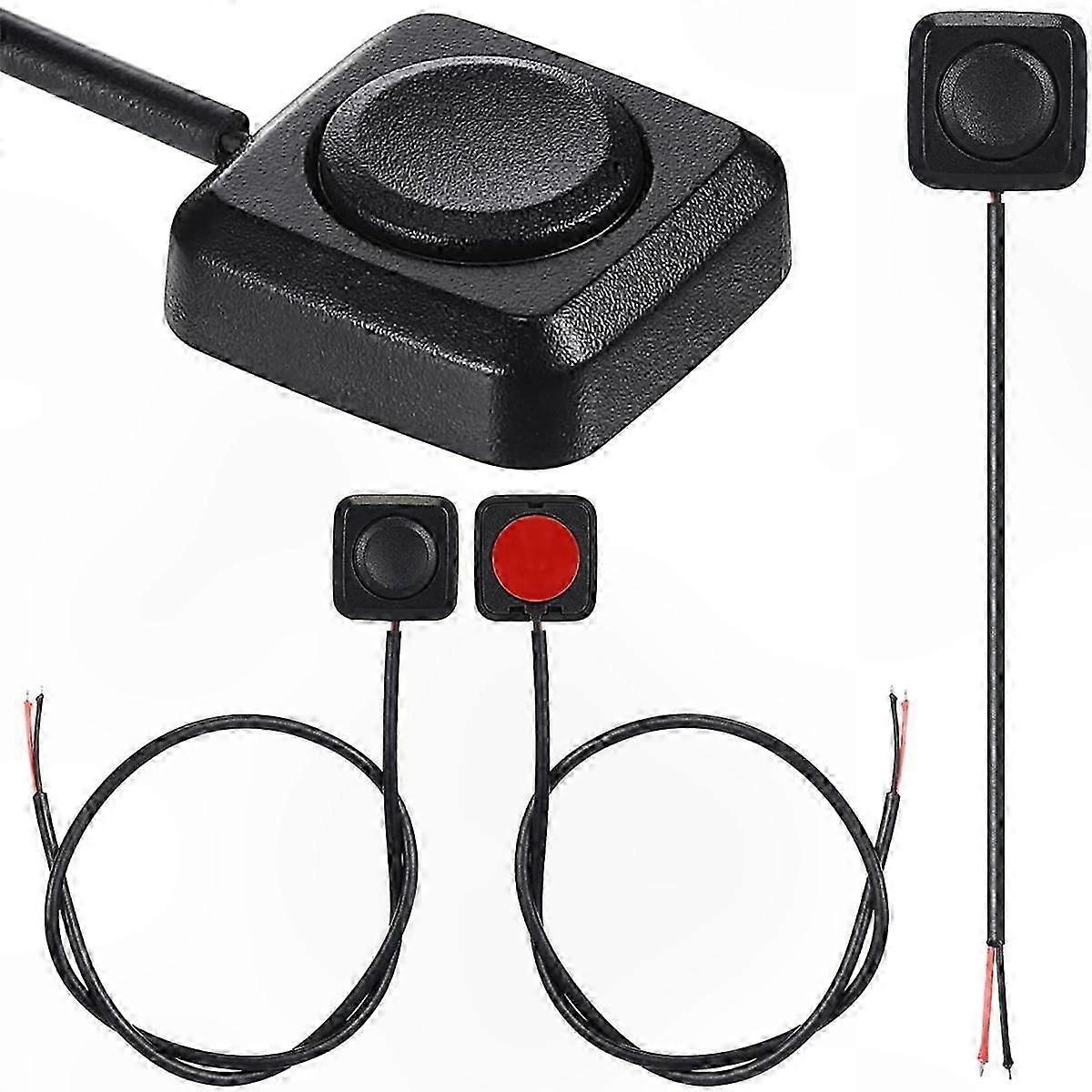 4-Pack Mini Push Button Switches, Momentary ON/OFF Surface Mount for 12V/24V Applications