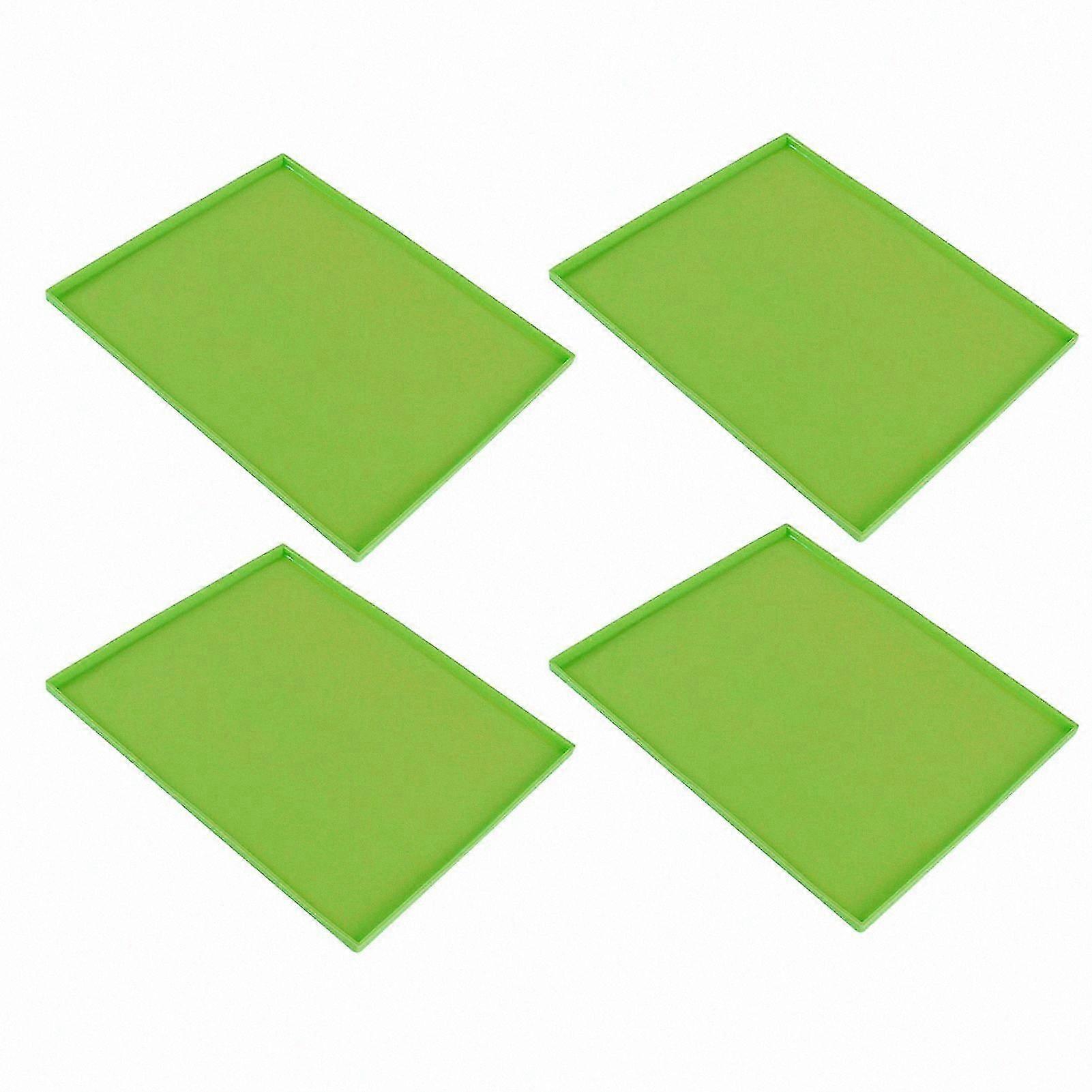 4-Pack Non-Stick Dehydrator Sheets, High-Temp Silicone Mats for Food Drying, Fits Fruits, Meat & Veggies with Edge Protection
