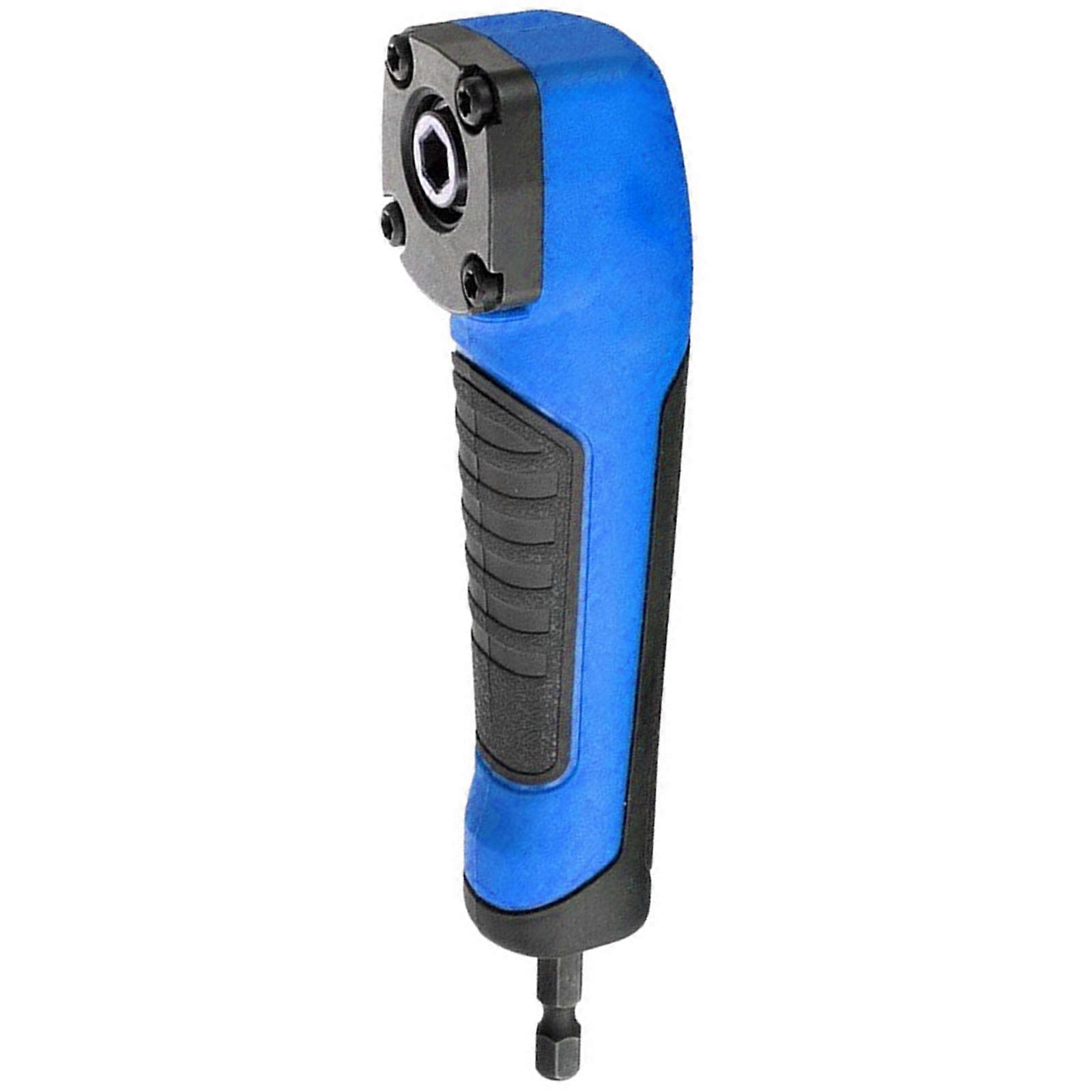 Magnetic 90 Degree Turning Screwdriver Electric Drill Corner Extension Socket Attachment Screwdriver Head Tool  Blue